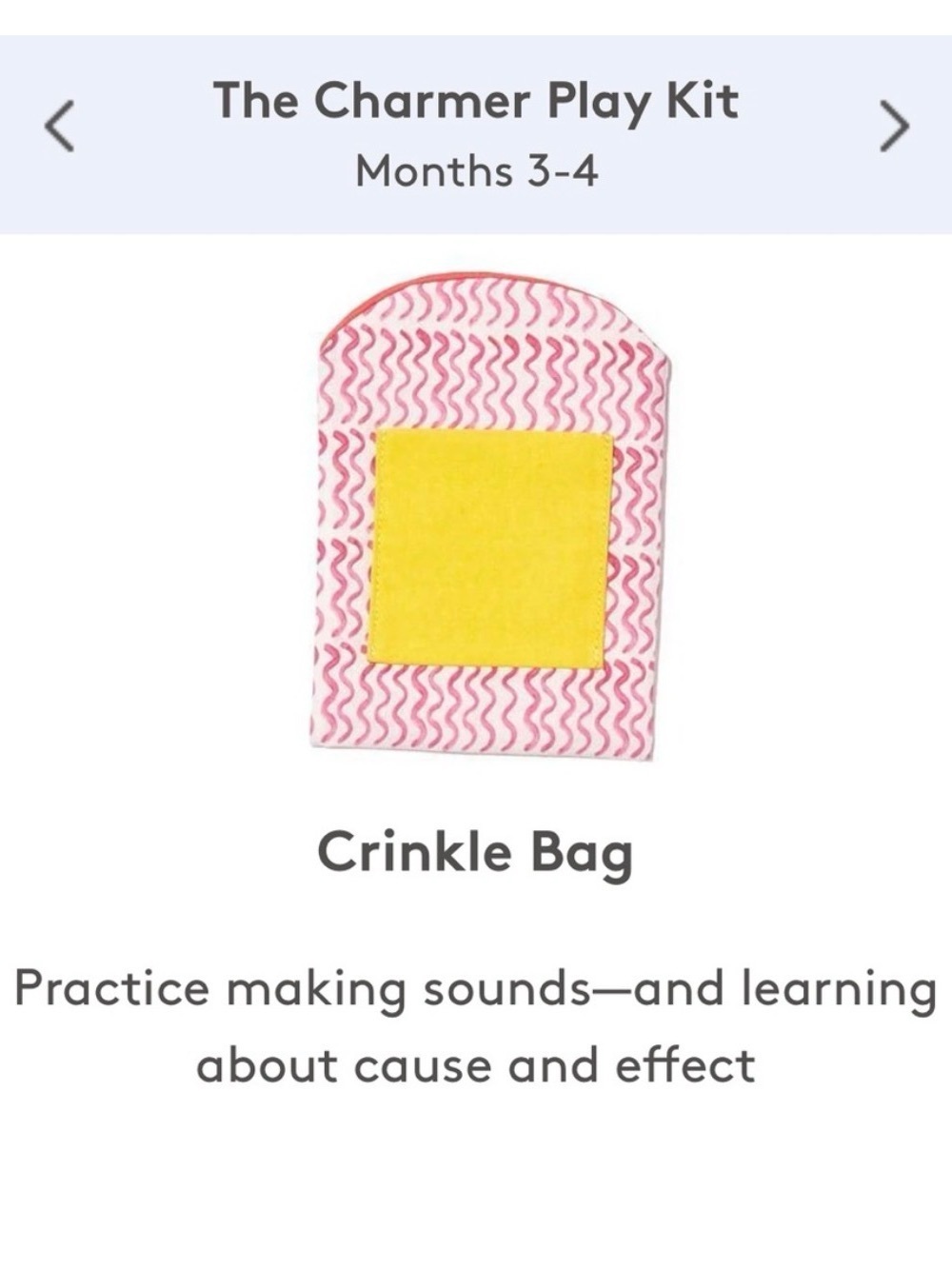Lovevery Crinkle Bag - Like New